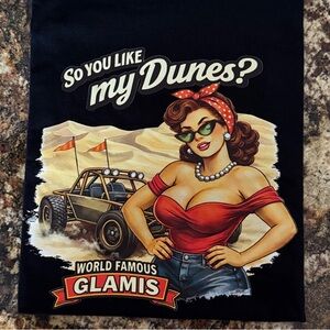 Gildan Black Tee with Retro Red Graphic